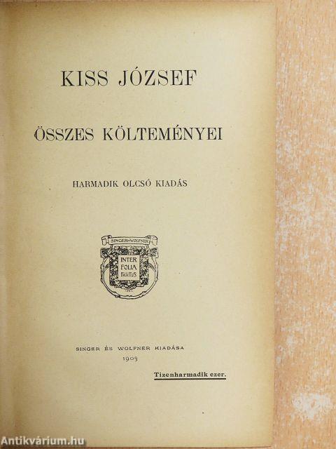 Kiss József összes költeményei