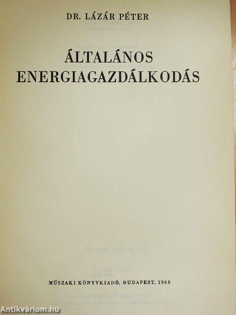 Általános energiagazdálkodás