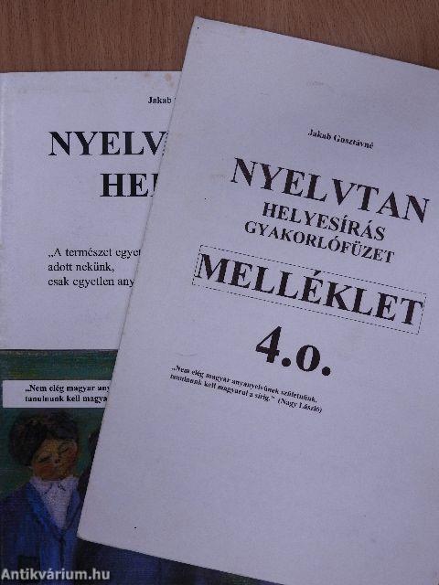 Nyelvtan helyesírás gyakorlófüzet 4. o.