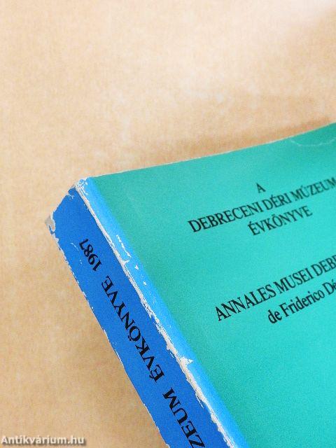 A debreceni Déri Múzeum évkönyve 1987