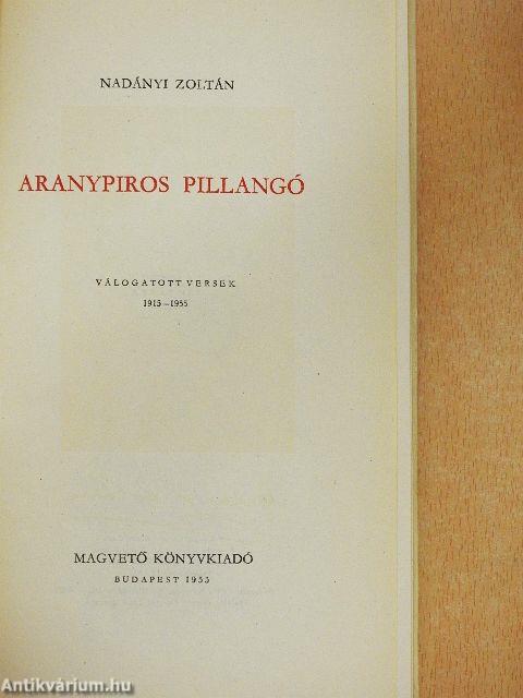 Aranypiros pillangó