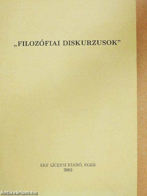 "Filozófiai diskurzusok"