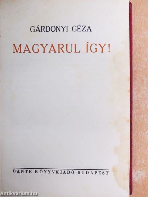 Magyarul így!