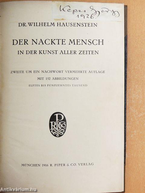 Der nackte Mensch in der Kunst aller Zeiten (Kepes György könyvtárából)