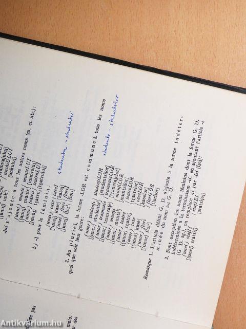 Cours de Langue Roumaine