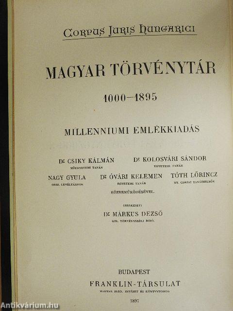 1884-1886. évi törvényczikkek