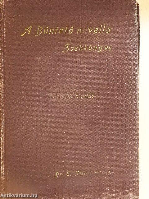 A Büntetőnovella Zsebkönyve