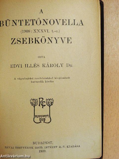 A Büntetőnovella Zsebkönyve