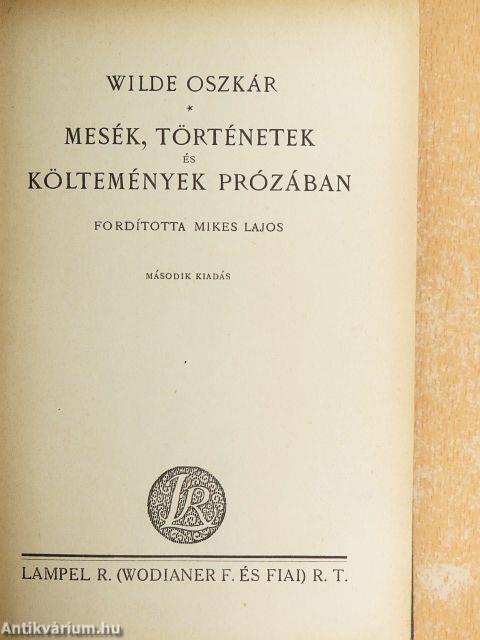 Mesék, történetek és költemények prózában