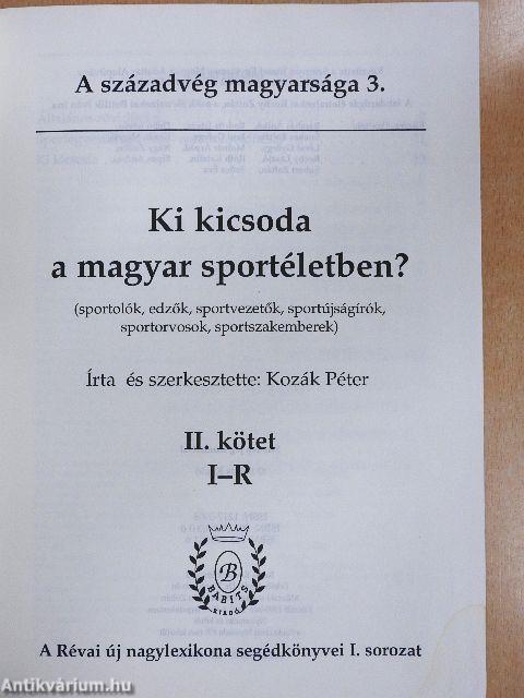 Ki kicsoda a magyar sportéletben? II.