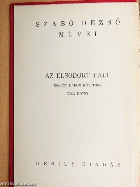 Az elsodort falu I-III.