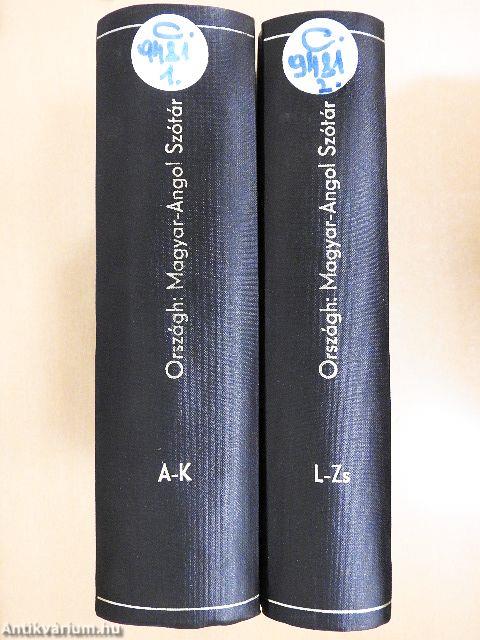 Magyar-angol szótár I-II.