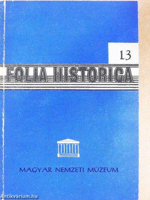 Folia Historica 13.