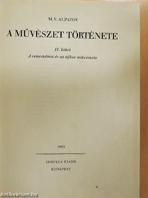 A művészet története II.