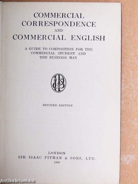 Commercial Correspondence and Commercial English