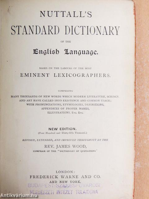Nuttall's Standard Dictionary of the English Language