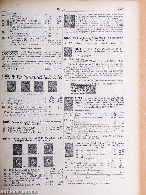 Michel Briefmarken Katalog - Europa 1962