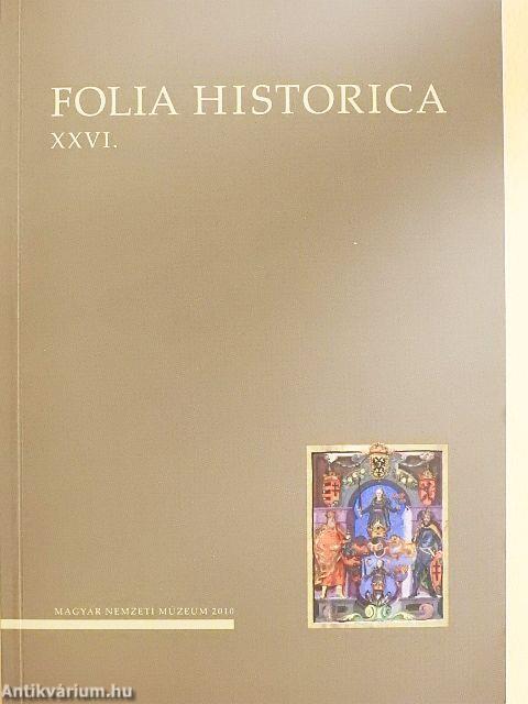 Folia Historica XXVI.