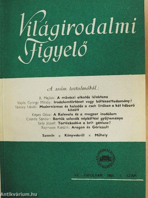 Világirodalmi Figyelő 1961. január-december