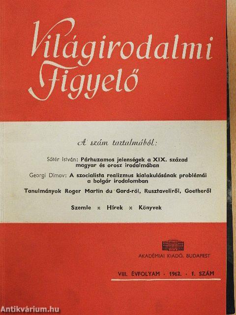 Világirodalmi Figyelő 1962. január-december