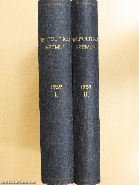 Belpolitikai szemle 1959. január-december I-II.