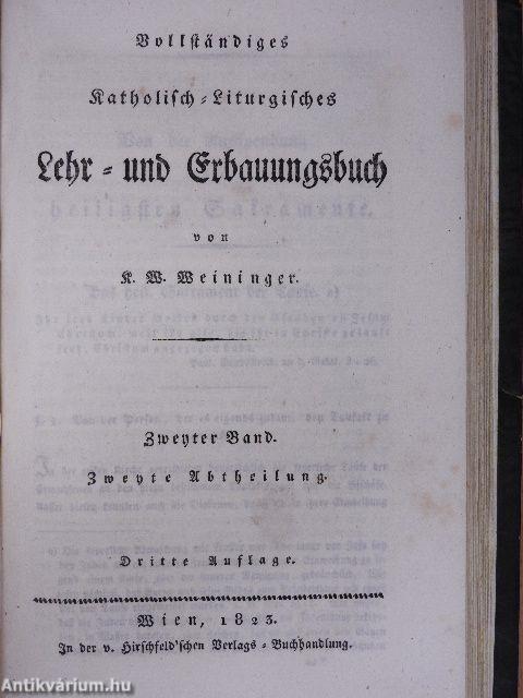 Vollständiges Katholisch-Liturgisches Lehr- und Erbauungsbuch II/1-2. (gótbetűs)