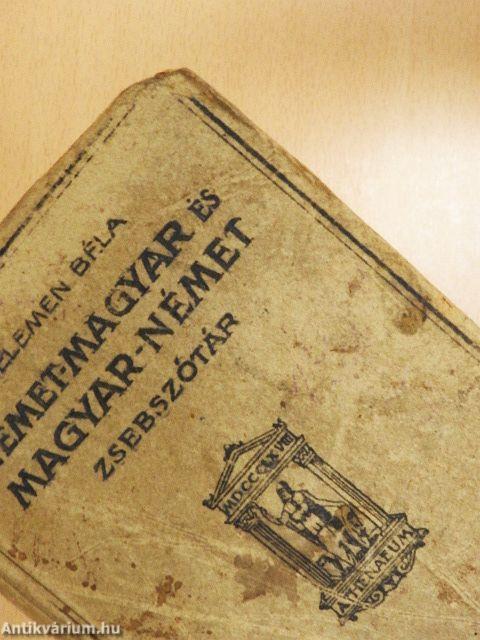 Magyar és német zsebszótár I.