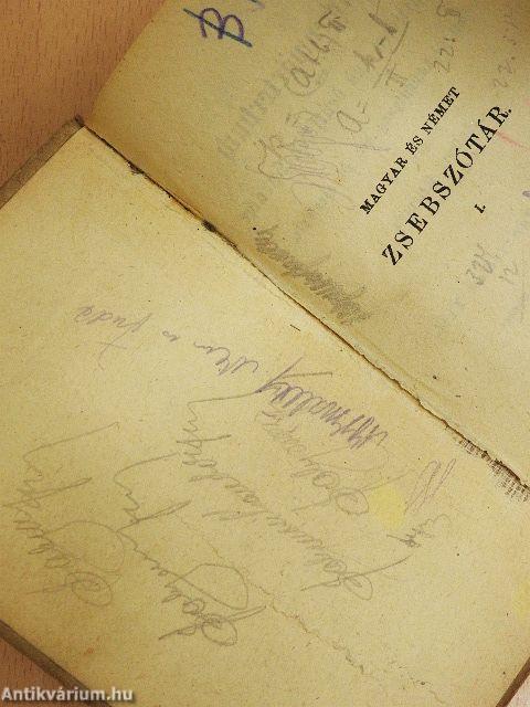 Magyar és német zsebszótár I.