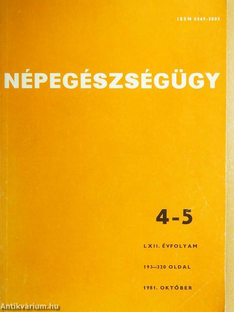 Népegészségügy 1981. október