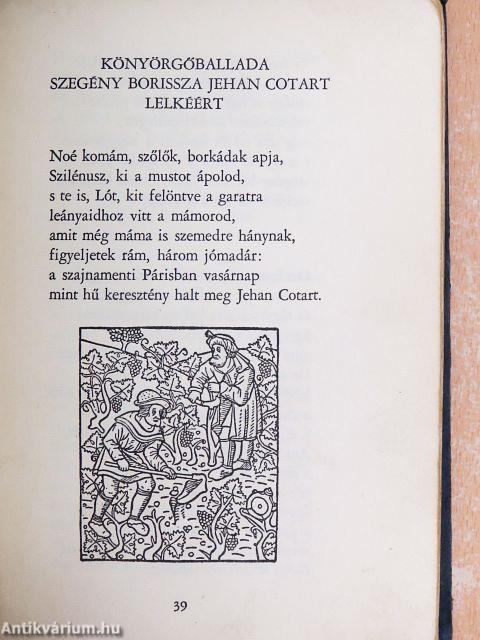 Villon balladái Faludy György átköltésében