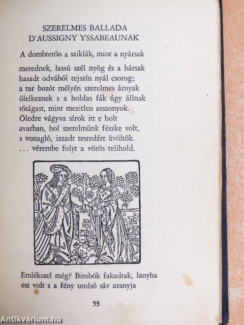 Villon balladái Faludy György átköltésében