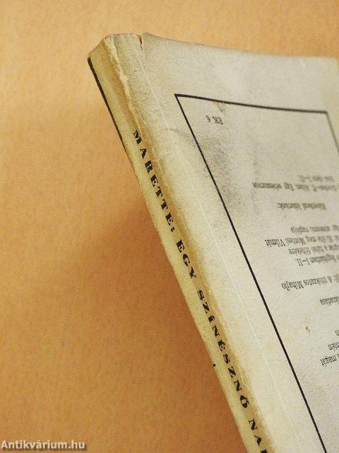 Egy szinésznő naplója