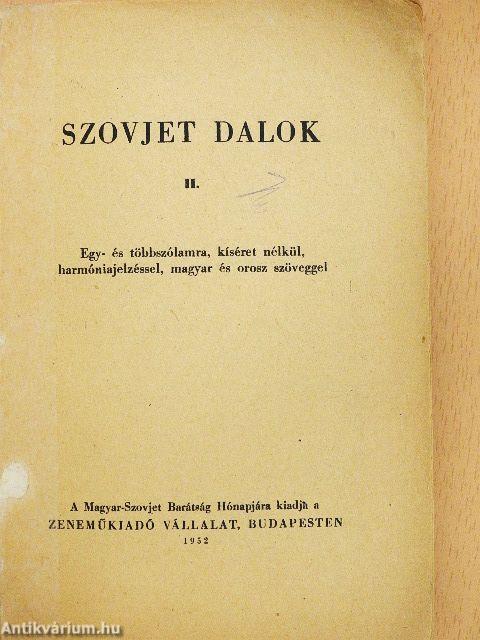 Szovjet dalok II.