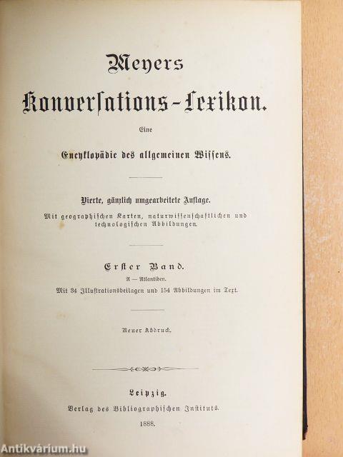 Meyers Konversations-Lexikon I-XVI. (gótbetűs)