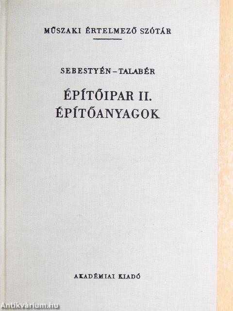 Építőipar II.