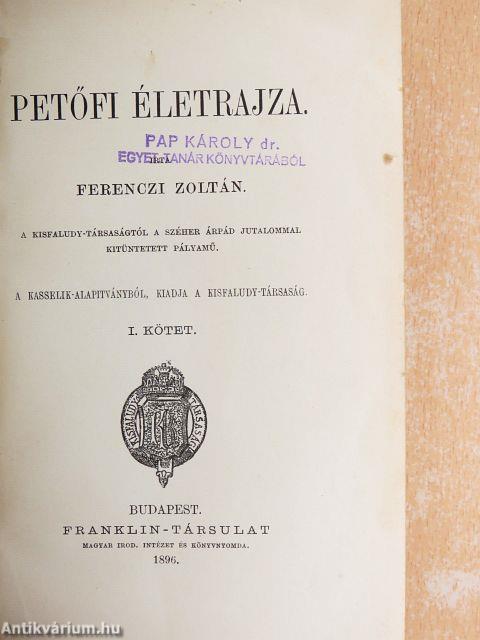 Petőfi életrajza I. (töredék)