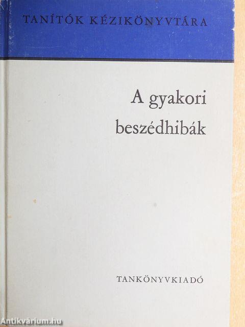 A gyakori beszédhibák