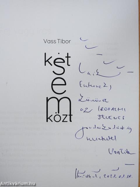 Két sem közt (dedikált példány)