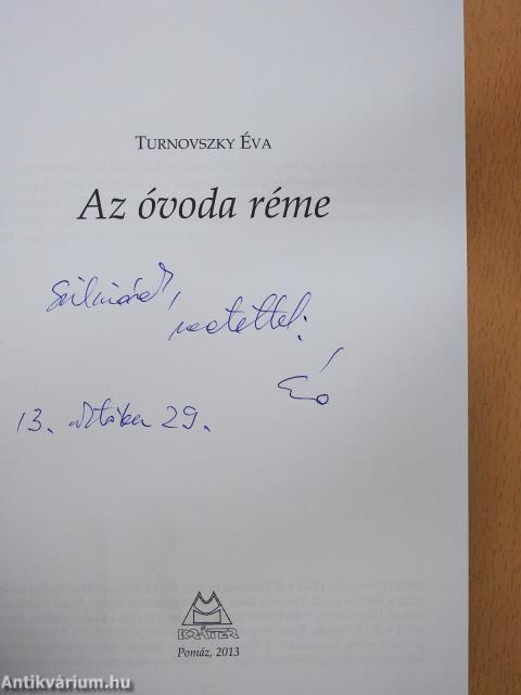 Az óvoda réme (dedikált példány)