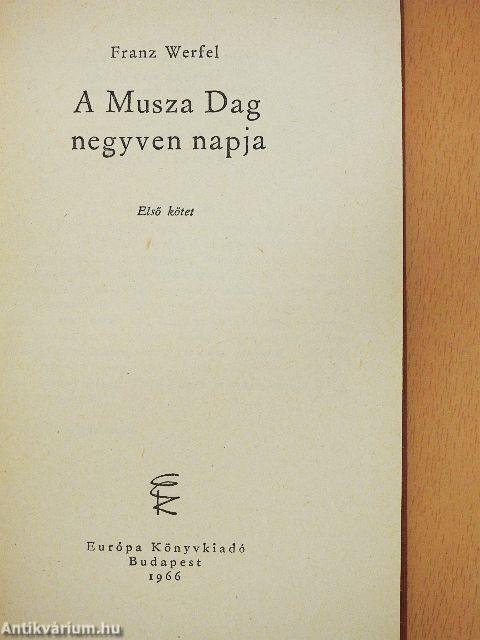 A Musza Dag negyven napja I-II.