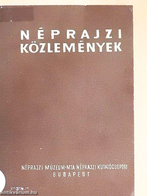 Néprajzi közlemények XIII. 3-4.