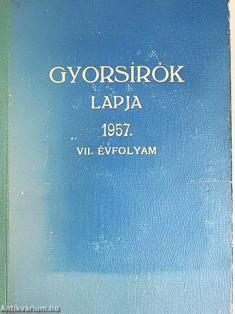 Gyorsírók lapja 1957. január-december