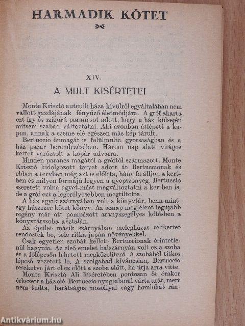 Gróf Monte Krisztó I-IV.