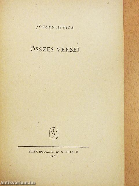 József Attila összes versei