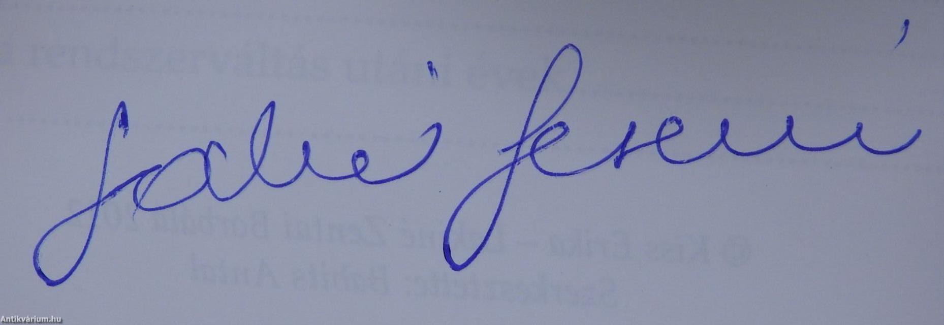 Laki Ferenc (aláírt és dedikált példány)