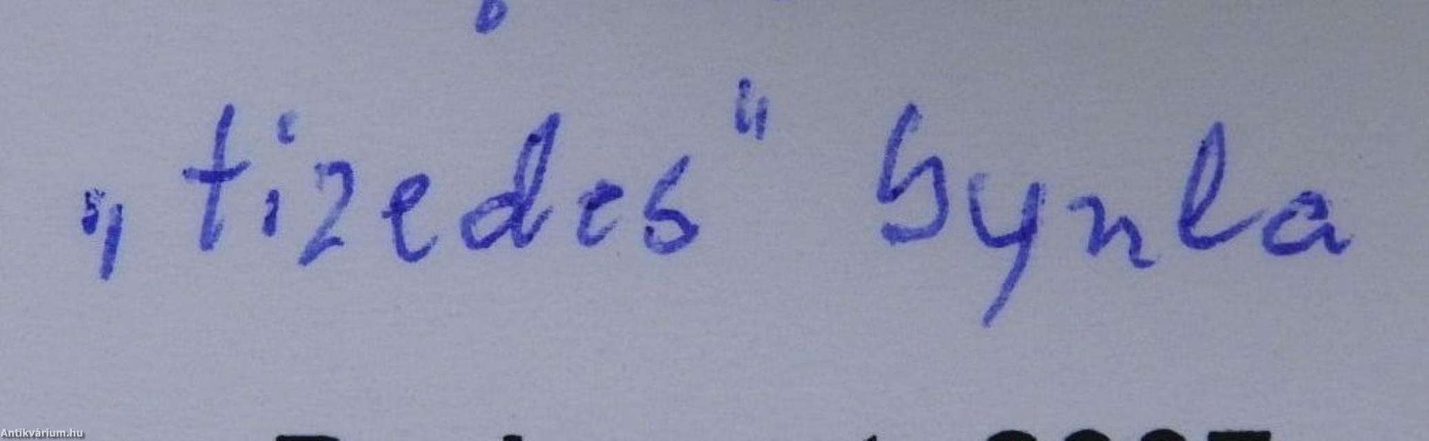 Nem jött válasz (aláírt és dedikált példány)