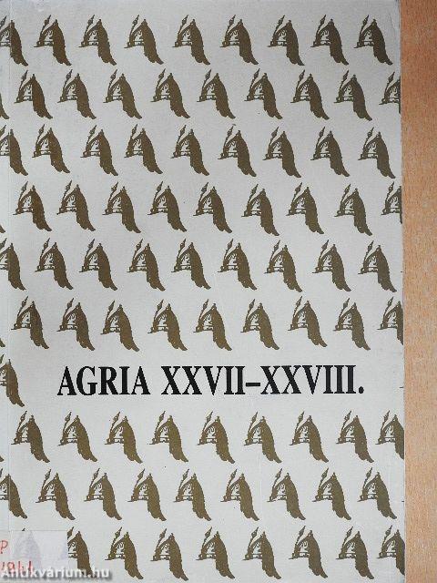 Agria XXVII-XXVIII.
