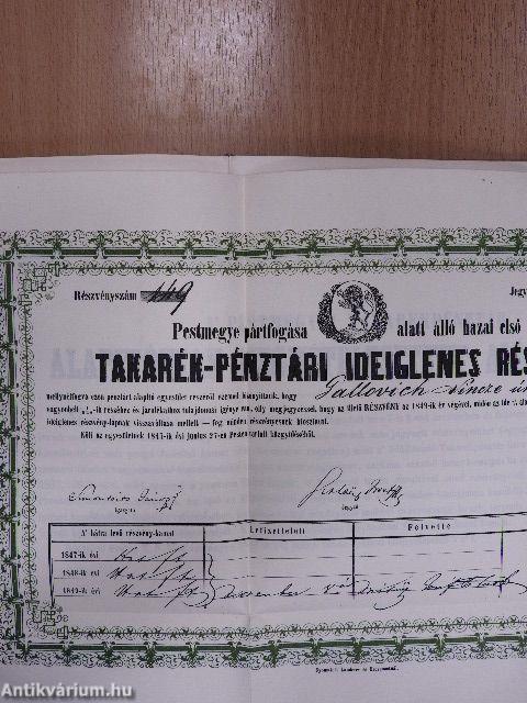 A Pesti Hazai Első Takarékpénztár-Egyesület százéves története I-II.