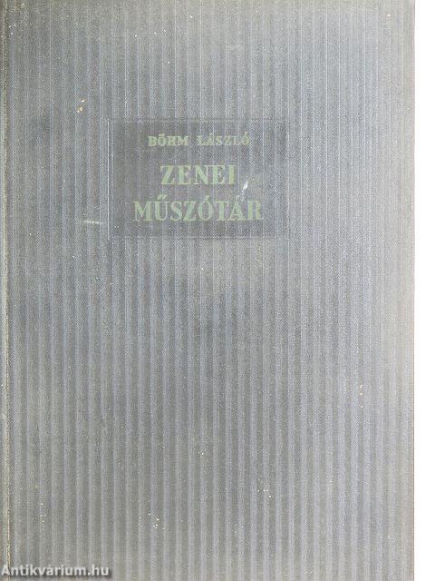 Zenei műszótár