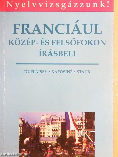 Franciául közép- és felsőfokon